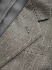 Neutral Archive Striped Wool Blend Suit Jacket - Image 11 of 13