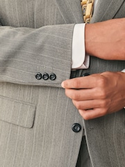 Neutral Archive Striped Wool Blend Suit Jacket - Image 5 of 13