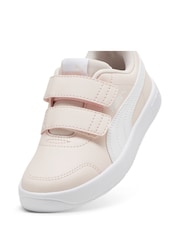 Puma Pink Courtflex V3 Sneakers - Image 5 of 6