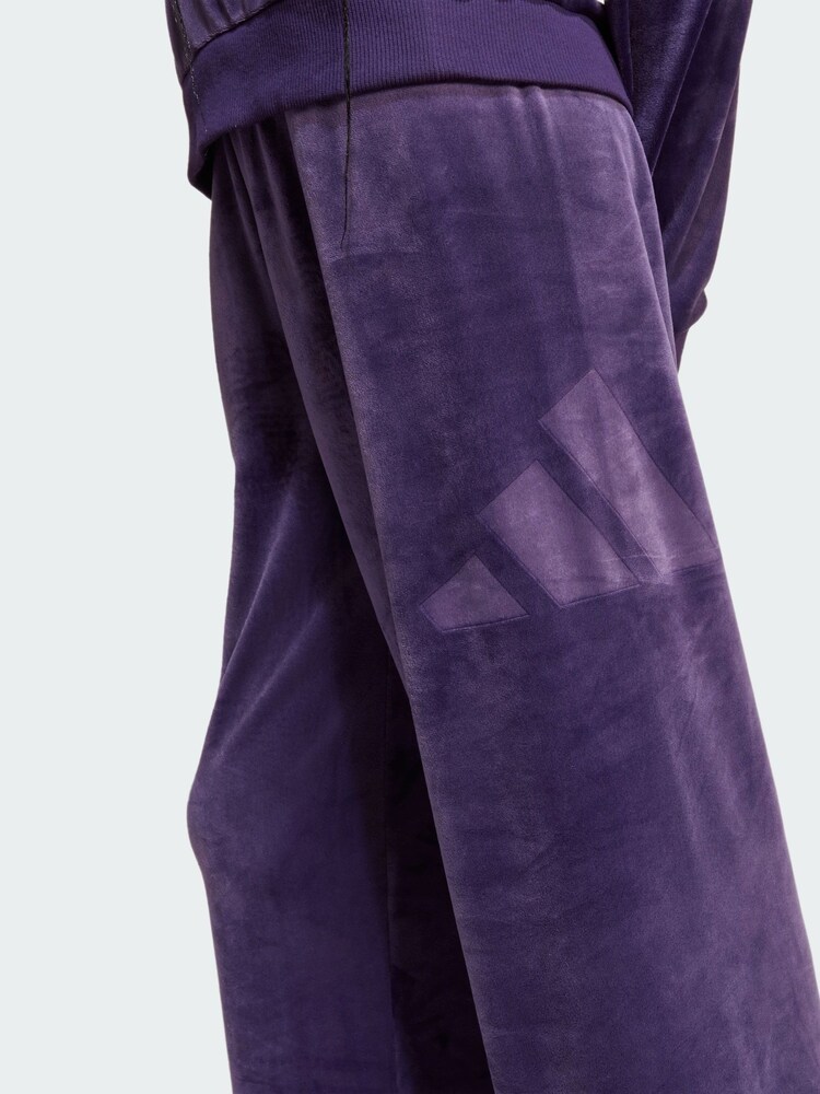 adidas Purple Seasonal Essentials Girl Holiday Pack Wide Leg Trousers - Image 2 of 5 adidas Purple Seasonal Essentials Girl Holiday Pack Wide Leg Trousers - Image 2 of 5
