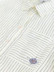 Ecru Stripe N. Premium Short Sleeve Shirt - Image 10 of 10