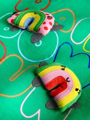 Verde curcubeu - Set Hanorac și Colanți evazați (3luni-7ani) - Imaginea 8 din 9