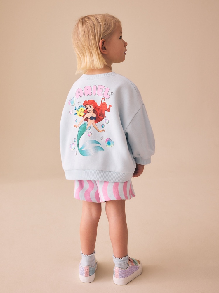 Blue Ariel Ariel Sweatshirt & Shorts Set (3mths-7yrs) - Image 1 of 10