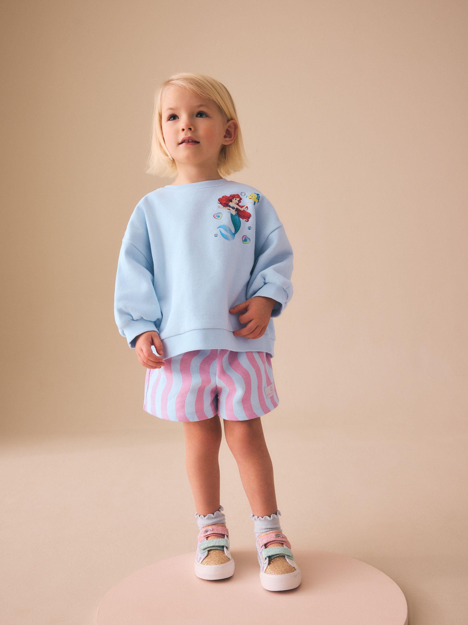 Buy Blue Ariel Ariel Sweatshirt & Shorts Set (3mths-7yrs) from