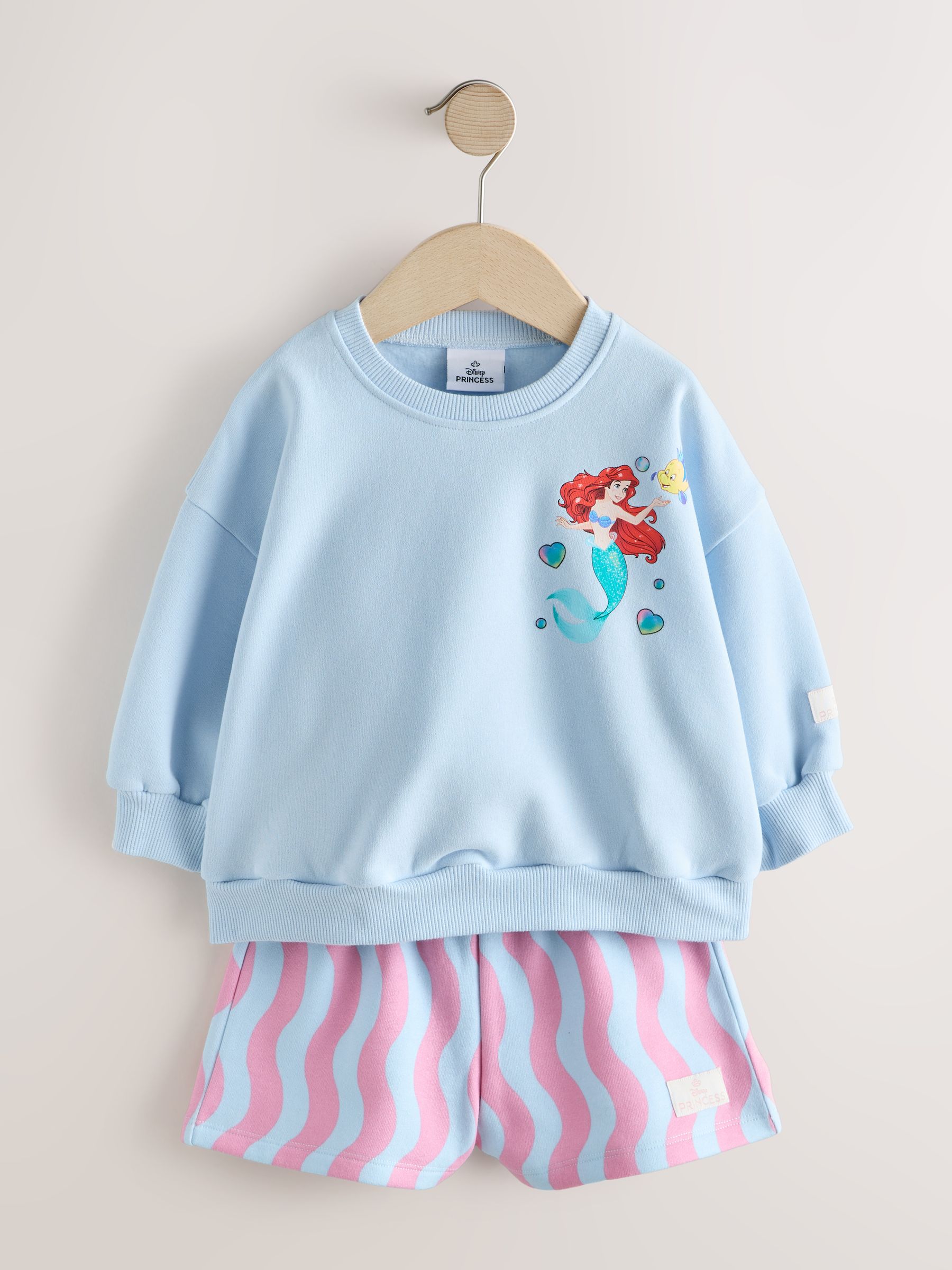 Buy Blue Ariel Ariel Sweatshirt & Shorts Set (3mths-7yrs) from the