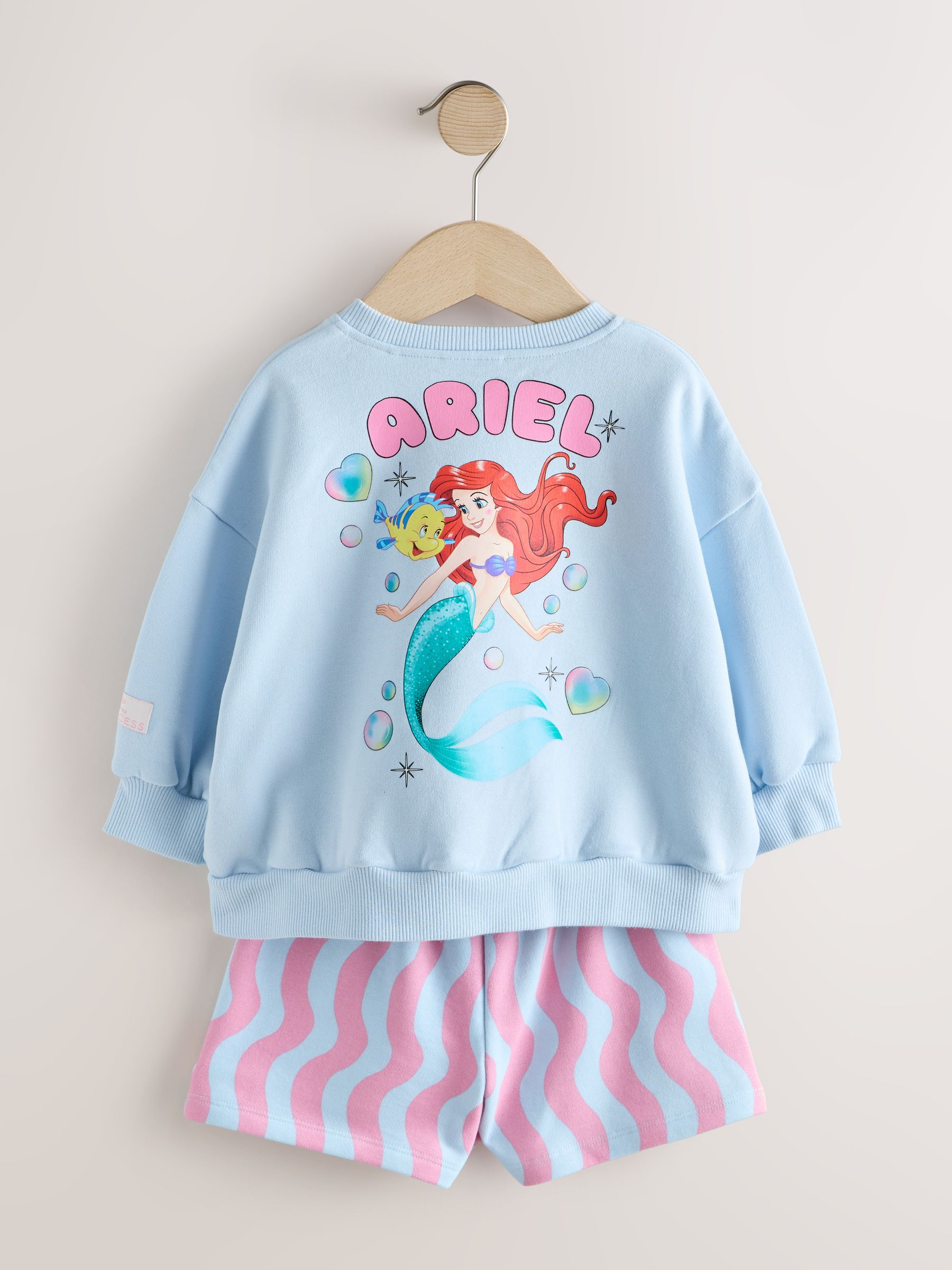 Buy Blue Ariel Ariel Sweatshirt & Shorts Set (3mths-7yrs) from