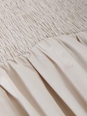 The Set 2 Pack Shirred Sleeveless Maxi Dress Chocolate Brown/Off White - Image 6 of 6