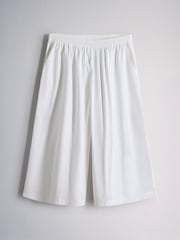 The Set 2 Pack Wide Leg Cotton Culottes Black/White - Image 4 of 10
