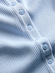 The Set 3 Pack Fine Knit Sleeveless Polo Shirts Navy/Blue/Cream Stripe - Image 11 of 11