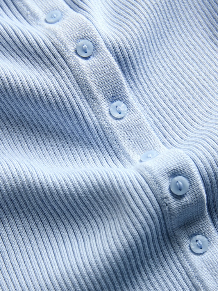 The Set 3 Pack Fine Knit Sleeveless Polo Shirt Navy/Blue/Cream Stripe - Image 6 of 6