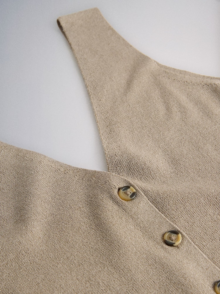 The Set 3 Pack Knitted Button Down Waistcoat - 画像 10 / 10