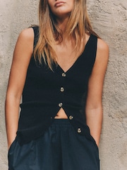 The Set 3 Pack Knitted Button Down Waistcoat - 画像 7 / 10