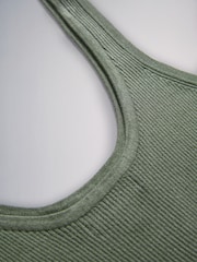 The Set 2 Pack Rib Knit Scoop Neck Coloumn Sleeveless Maxi Dress - Bild 2 von 3