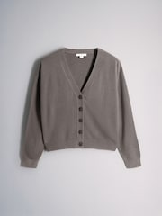 The Set 3 Pack Knitted V-Neck Cardigans Brown/Light Blue/Cream - Image 5 of 7