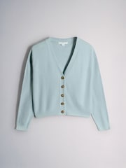 The Set 3 Pack Knitted V-Neck Cardigans White/Grey/Light Blue - Image 8 of 11