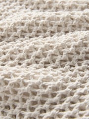 The Set 2 Pack Open Knit Slash Neck Jumpers Neutral/Black - Image 5 of 5