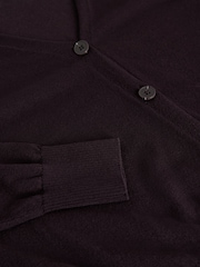 The Set 3 Pack Sheer Knit V-Neck Cardigans Black/Burgundy Red/Stone - Image 12 of 12