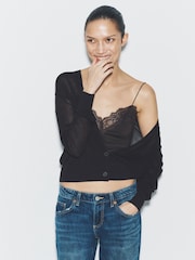 The Set 2 Pack Sheer Knit V-Neck Cardigan - Bild 3 von 6