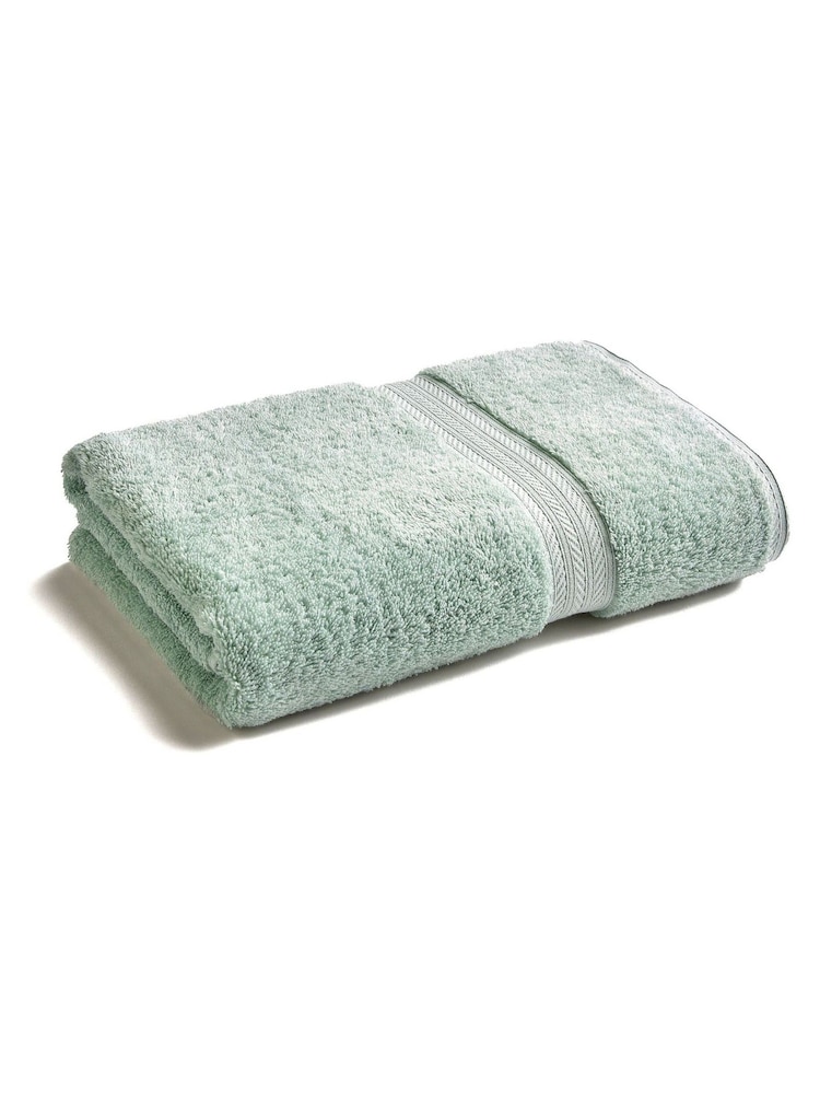 Christy Eggshell Blue Renaissance Cotton Towel - Image 5 of 5 Christy Eggshell Blue Renaissance Cotton Towel - Image 5 of 5