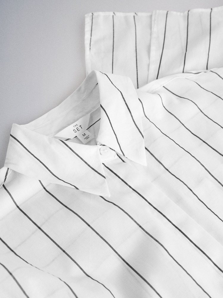 The Set 2 Pack Maxi Cotton Beach Shirt Dresses Blue/White Stripe - Image 11 of 11 The Set 2 Pack Maxi Cotton Beach Shirt Dresses Blue/White Stripe - Image 11 of 11