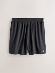 Black Active Gym Textured Training Shorts - Image 6 of 8