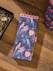 Pink/Blue Tropical Print List Pad - Image 1 of 4