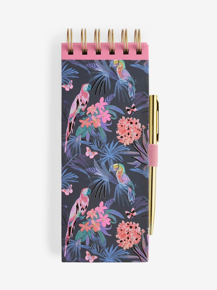 Pink/Blue Tropical Print List Pad - Image 4 of 4