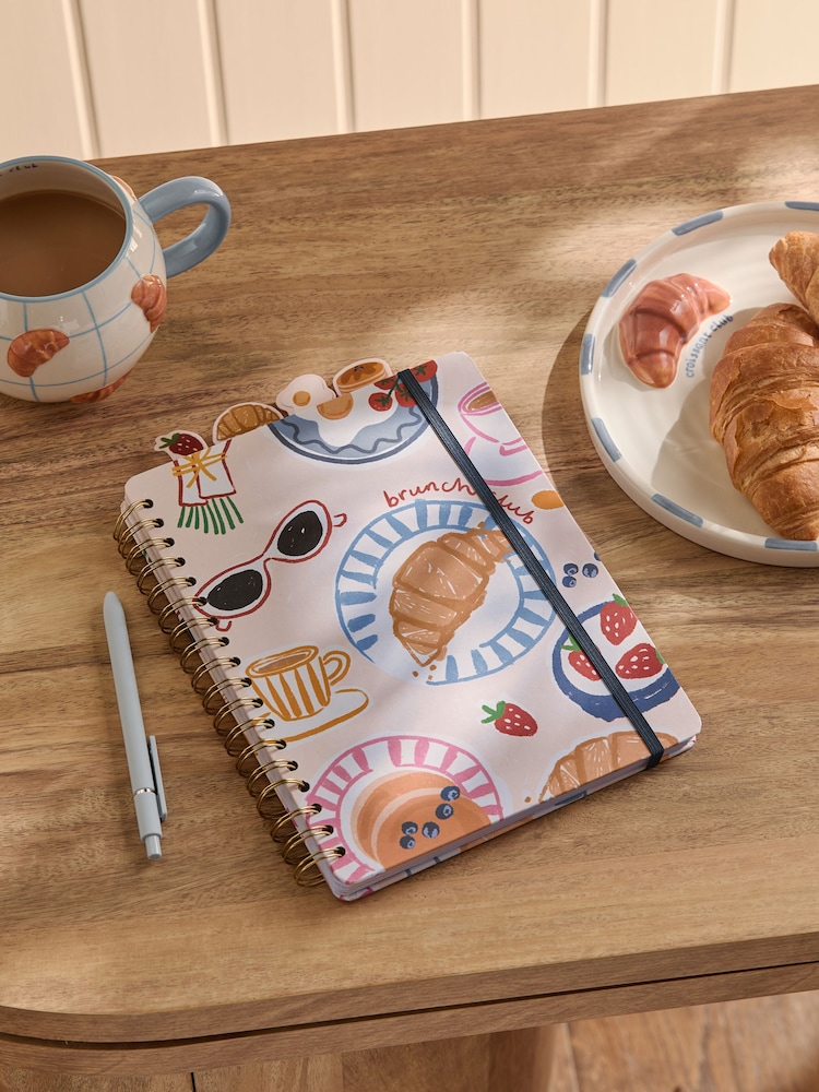 Cream/Blue Brunch Club Print B5 Project Book - Image 1 of 4