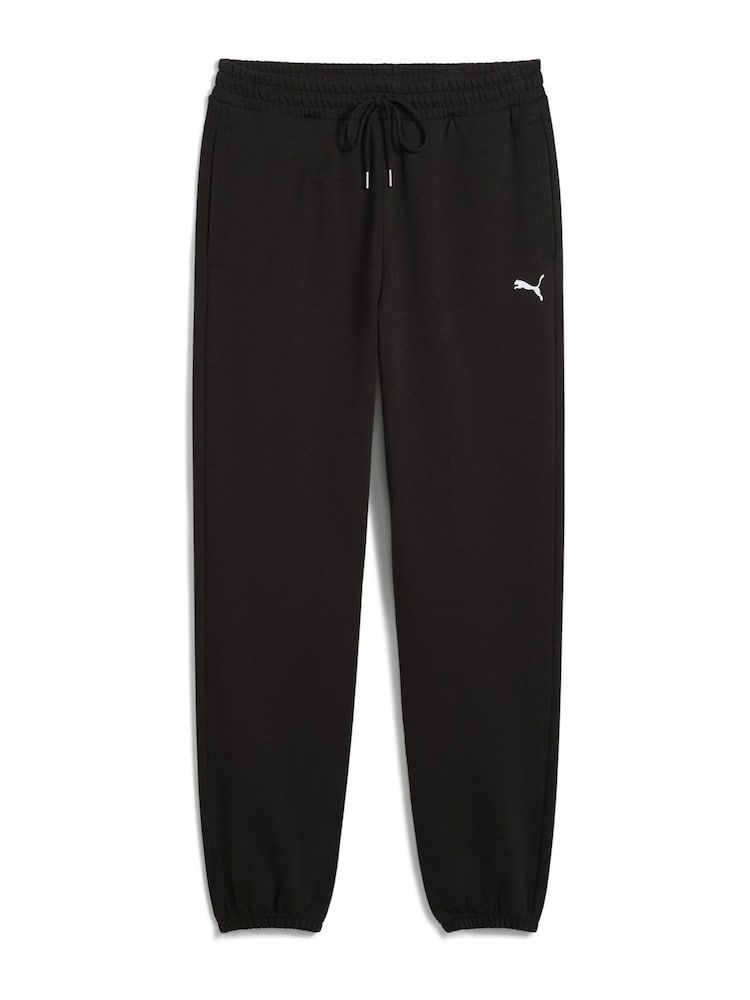 Puma Black Wardrobe Essentials Relaxed Joggers - Image 1 of 2