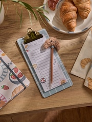 Cream/Blue Brunch Club Print List Pad - Image 1 of 3