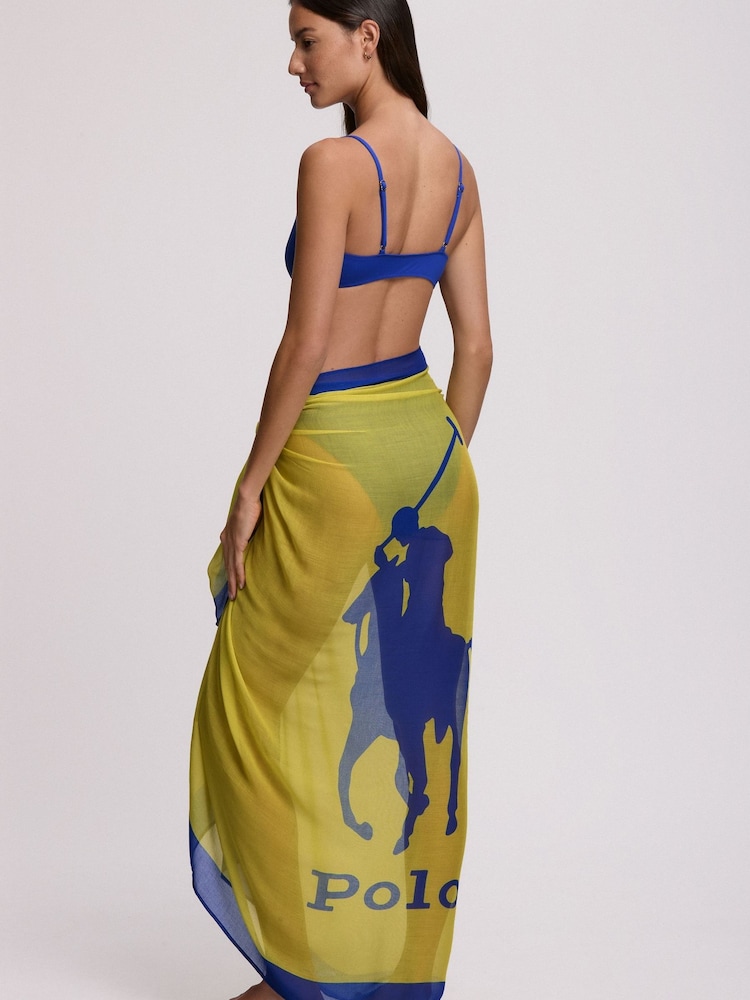 Polo Ralph Lauren Yellow Pony Pareo Long Cover-Up - Image 3 of 3 Polo Ralph Lauren Yellow Pony Pareo Long Cover-Up - Image 3 of 3