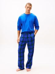 Tommy Hilfiger Blue TH Original Flannel Pyjamas - Image 1 of 7