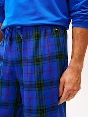 Tommy Hilfiger Blue TH Original Flannel Pyjamas - Image 4 of 7