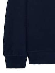Weekend Offender Kraviz Blue 1/4 Zip With Parachute Nylon Overlay Sweat Top - Image 6 of 6