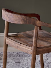 Nkuku Green Anbu Acacia Dining Chair - Image 2 of 6