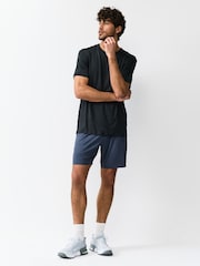 Steel Blue Active Gym Textured Training Shorts - Image 2 of 8