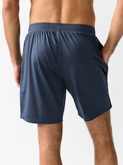 Steel Blue Active Gym Textured Training Shorts - Image 4 of 8