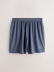 Steel Blue Active Gym Textured Training Shorts - Image 6 of 8
