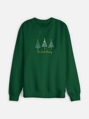 Personalised Unisex Christmas Tree Sweatshirt by Stitch Style - Image 1 of 4