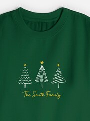 Personalised Unisex Christmas Tree Sweatshirt by Stitch Style - Image 3 of 4