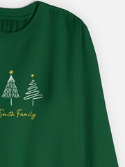 Personalised Unisex Christmas Tree Sweatshirt by Stitch Style - Image 4 of 4