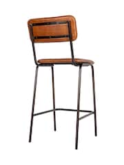 Nkuku Aged Tan Ukari Counter Chair - Image 6 of 6