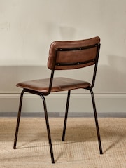 Nkuku Chocolate Brown Ukari Dining Chair - Image 3 of 6