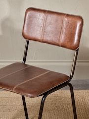 Nkuku Chocolate Brown Ukari Dining Chair - Image 4 of 6