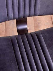 Nkuku Aged Black Narwana Bar Chair - Image 3 of 6