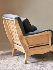 Nkuku Grey Abe Deconstructed Linen Armchair - Image 3 of 4