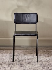 Nkuku Aged Black Ukari Dining Chair - Image 2 of 6