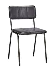 Nkuku Aged Black Ukari Dining Chair - Image 5 of 6