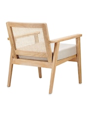 Nkuku Natural Atri Mango Wood & Cane Occasional Chair - Image 3 of 3