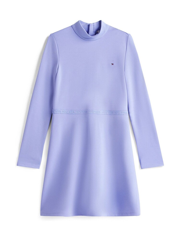 Tommy Hilfiger Blue Sparkle Logo Mock Neck Skater Dress - Image 5 of 5 Tommy Hilfiger Blue Sparkle Logo Mock Neck Skater Dress - Image 5 of 5